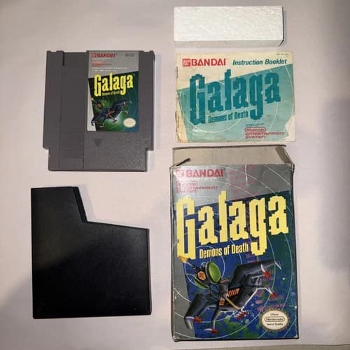 Galaga: Demons of Death (Nintendo Entertainment System NES, 1988) Complete CIB