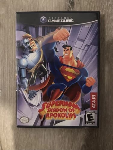 Superman: Shadow of Apokolips (Nintendo GameCube, 2003) CIB Tested & Working