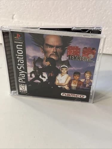 Tekken 2 PS1 Sony PlayStation 1 CIB Complete In Box Black Label Tested!
