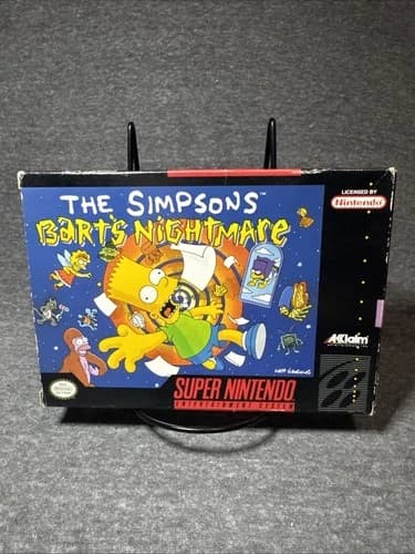 The Simpsons: Bart's Nightmare Super Nintendo Entertainment System SNES CIB 23