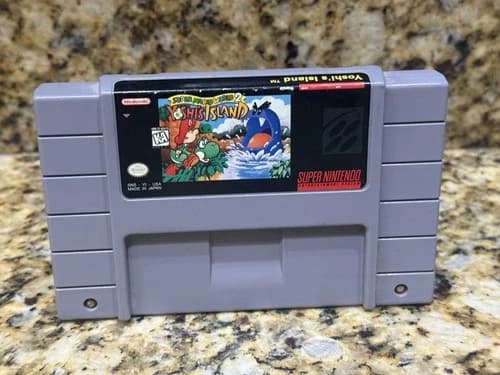 Super Mario World 2: Yoshi's Island (Super Nintendo SNES, 1995) Cart Only Parts