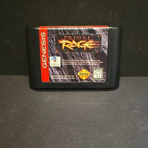 TIME Warner Primal Rage Sega Genesis Fighting Martial Arts Cartridge 1995