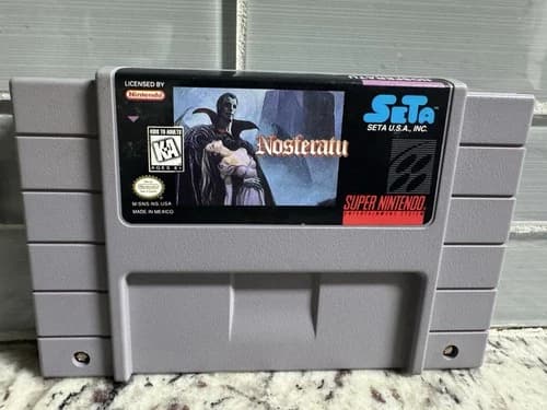 Nosferatu Super Nintendo SNES Authentic Tested Great Shape Clean!