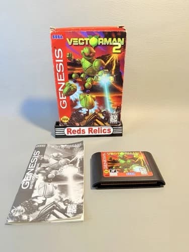 Vectorman 2 (Sega Genesis, 1996) CIB - Good Condition