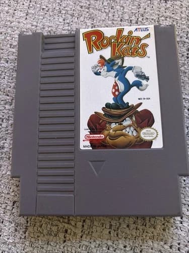 Rockin' Kats (Nintendo NES) Rocking Cats Catz Katz RARE authentic video game