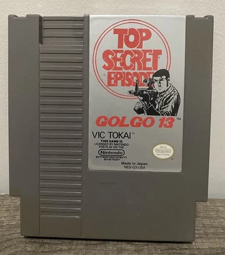 Golgo 13: Top Secret Episode (Nintendo Entertainment System, 1988) Cart Only