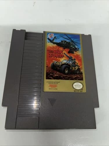 Silk Worm Nintendo NES 1990 Tested Working