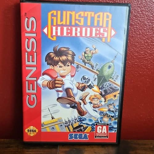 SEGA Gunstar Heroes Sega Genesis COMPLETE with Manual and Original Case