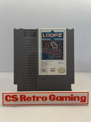 Loopz (Nintendo NES) Authentic Cleaned Tested Working
