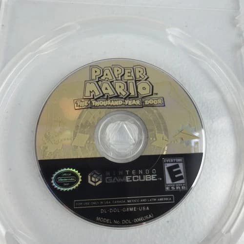 Paper Mario: The Thousand-Year Door (Nintendo Gamecube, 2004) Game Disc ONLY