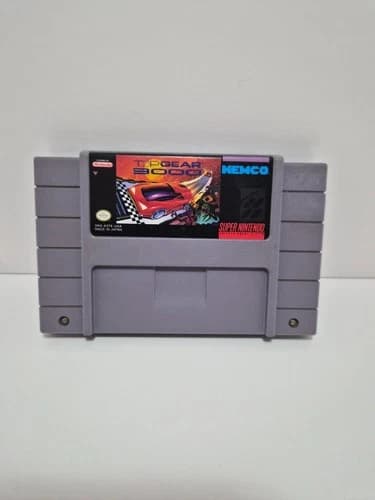 Top Gear 3000 Super Nintendo SNES Cartridge Authentic Tested