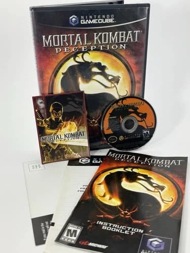 Mortal Kombat: Deception – GameCube – CIB – Scorpion Trading Card – Tested