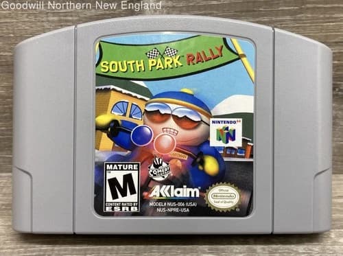 South Park Rally Nintendo N64 Video Game Authentic Cartridge Only Tested Works