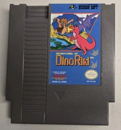 Adventures of DINO-RIKI Nintendo NES Game Cart TESTED & WORKING! FREE SHIPPING!