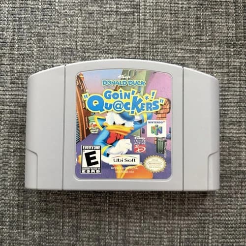 Disney's Donald Duck Goin' Quackers Nintendo 64 N64 Cleaned Tested Authentic