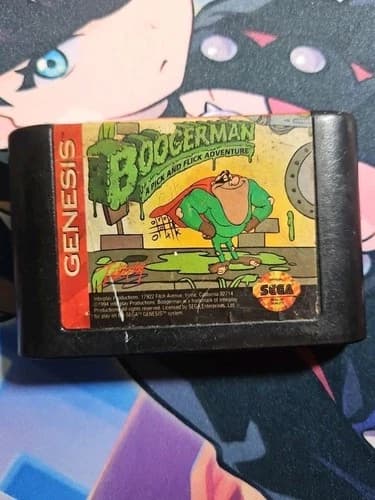 Boogerman - A Pick and Flick Adventure Sega Genesis Game. Cartridge Only