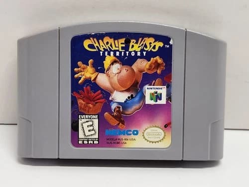 Charlie Blasts Territory Nintendo 64 N64 Authentic Tested