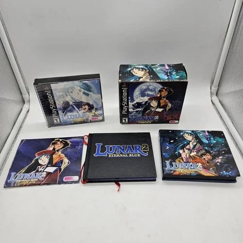 Lunar 2: Eternal Blue (Sony Playstation 1) PS1 complete box w/pendant