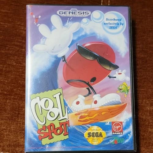Virgin Games Cool Spot Sega Genesis Platformer 1993 Complete w/ Manual