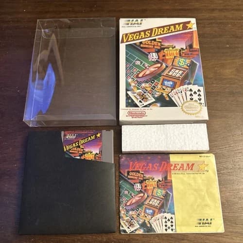 Vegas Dream (Nintendo NES) Complete CIB - Tested - Authentic
