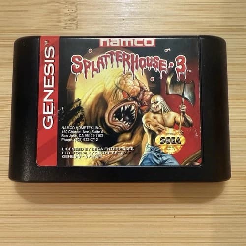 SEGA 💥 Splatterhouse 3 💥 Genesis Cart Only Clean Tested Working Authentic 💎