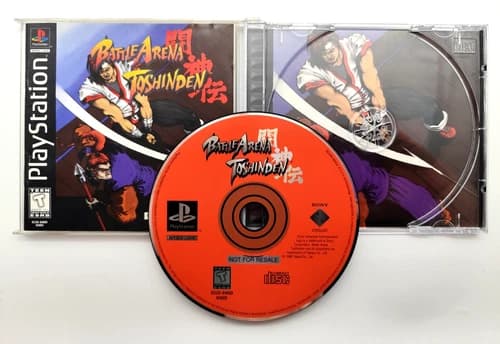Battle Arena Toshinden (Sony PlayStation 1 PS1 1995) COMPLETE CIB NFR W/ Reg. Cd