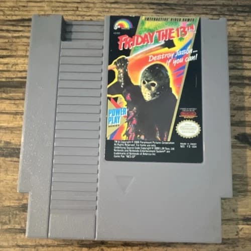 LJN Friday the 13th Nintendo NES Game Cartridge NTSC-U/C US/Canada
