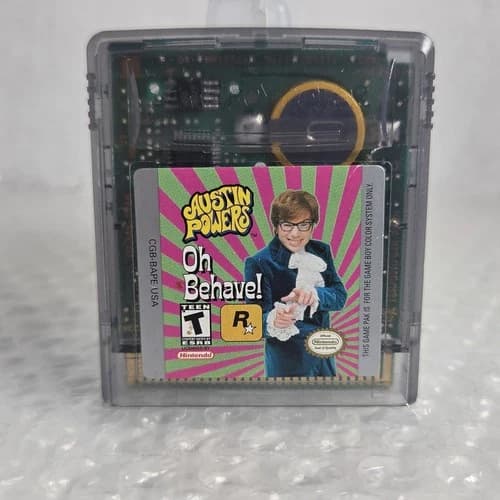 Austin Powers: Oh, Behave! Nintendo Game Boy Color 2000 GBC New Battery Tested