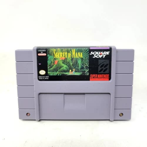 Secret of Mana SNES (Super Nintendo, 1993) Authentic Tested Working