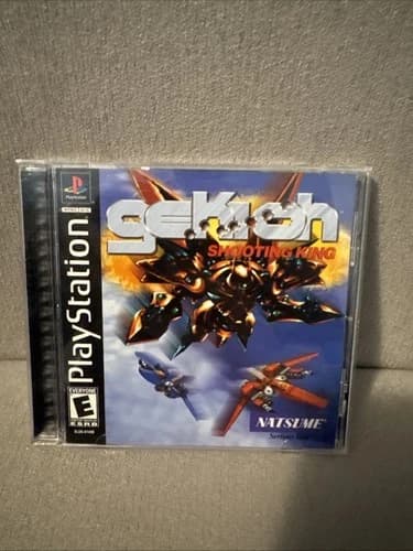 Gekioh Shooting King (2000) PlayStation PS1 Shmup Original NTSC CIB Excellent