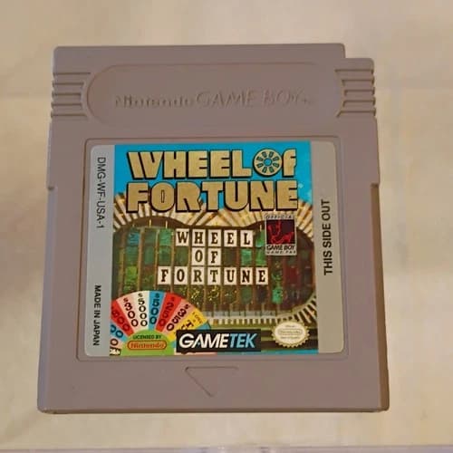 GameTek Wheel of Fortune Puzzle Quiz Nintendo Game Boy NTSC-U/C