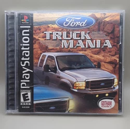 Gotham Games Ford Truck Mania PS1 Complete w/ Manual Racing Ford Series 2002