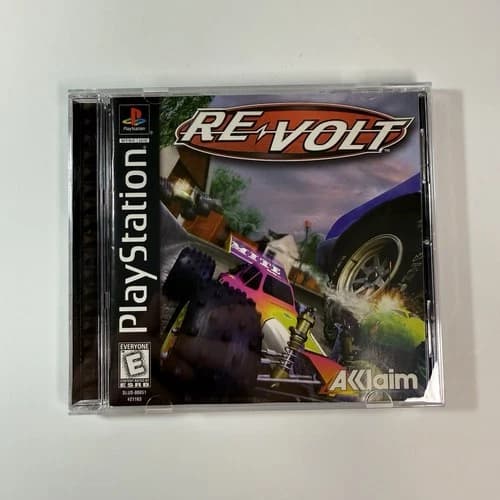 Re-Volt PlayStation 1 PS1 (1999) Black Label Complete Registration Card VG