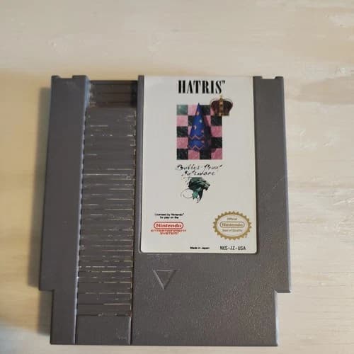 Hatris Nintendo NES Game Cartridge Only - Tested and Working