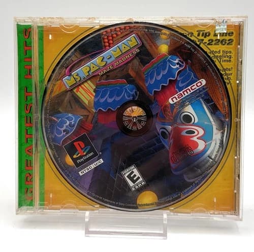 Ms. Pac-Man Maze Madness PS1 PlayStation 1 Disc Only - Tested