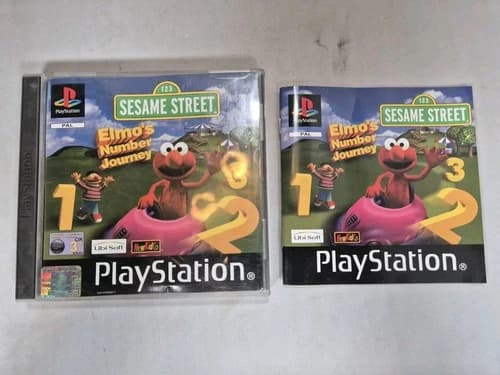 Sesame Street: Elmo's Number Journey (Playstation PS1) Complete
