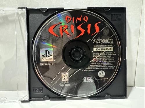 Dino Crisis (Sony PlayStation 1 PS1, 1999) Disc Only NTSC-U/C (Tested)