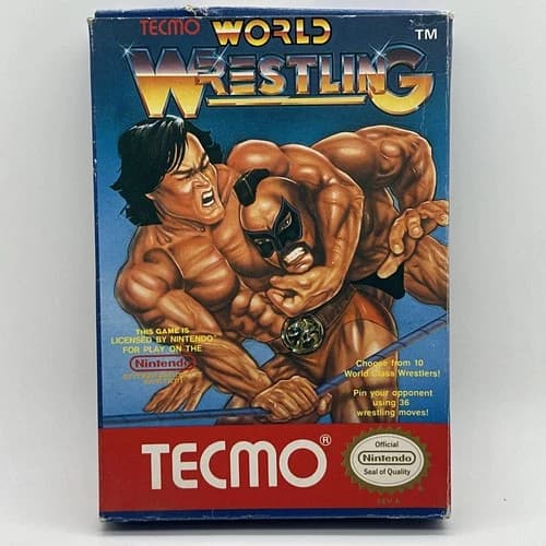 Tecmo World Wrestling Nintendo Entertainment System NES with Original Box Manual