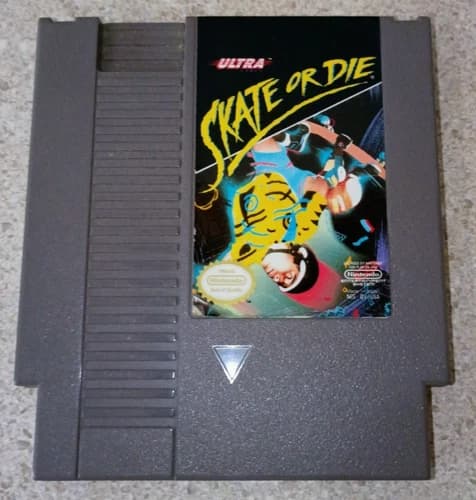 Skate or Die 1988 NES Nintendo Entertainment System Cartridge Authentic