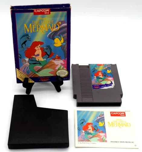 NES The Little Mermaid Nintendo 1991 Complete CIB W/Manual