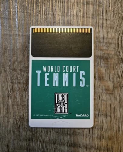 World Court Tennis (TurboGrafx 16, 1989) Hu Card Cart Only - Ships Fast!