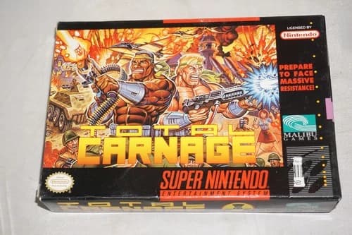 Total Carnage (Super Nintendo SNES) Complete in Box CIB