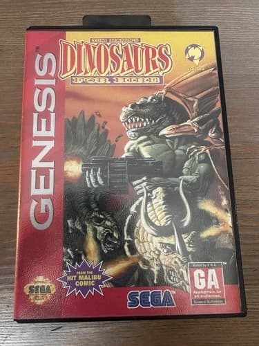 Dinosaurs for Hire (Sega Genesis, 1993) Complete With Box And Manual