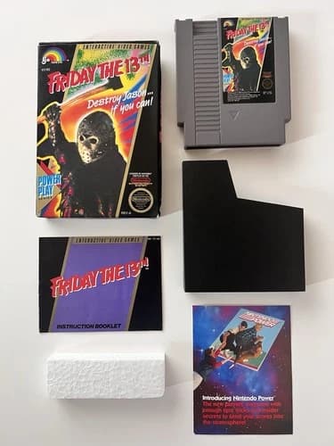 Friday The 13th Nintendo NES (1989) Complete In Box CIB w/ Power Mail-In