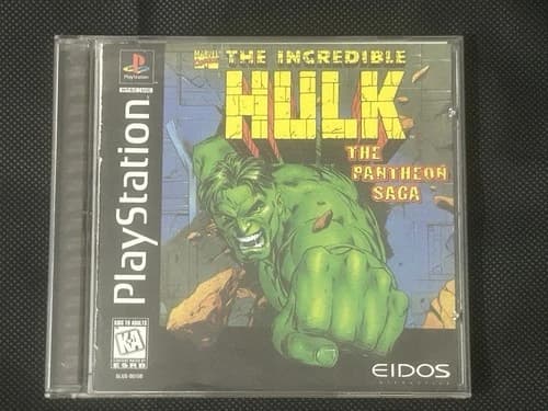 Incredible Hulk: The Pantheon Saga (Sony PlayStation) US Complete Tested CIB PS1