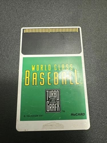 World Class Baseball (TurboGrafx-16, 1989)-SEE ALL PHOTOS-TESTED