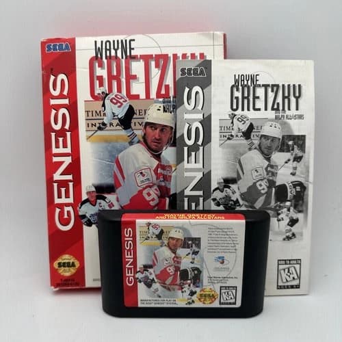 Wayne Gretzky and the NHLPA All-Stars (Sega Genesis, 1995) CIB COMPLETE