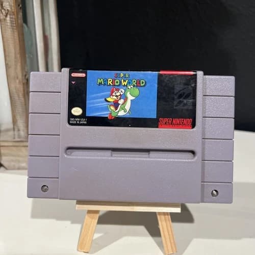 SUPER MARIO WORLD Super Nintendo SNES Game Cartridge Authentic! Game Only