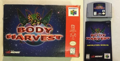 Body Harvest Nintendo 64 N64 Complete In Box CIB Great Shape With Reg