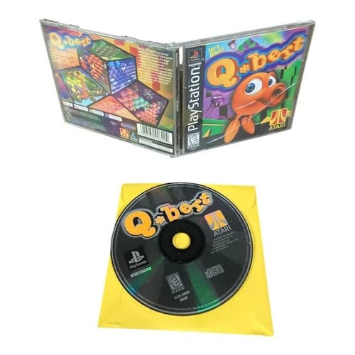Sony PlayStation 1 PS1 CIB Complete TESTED Qbert Q bert CF